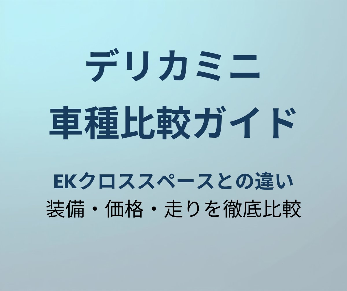 デリカミニとeKクロススペースの比較