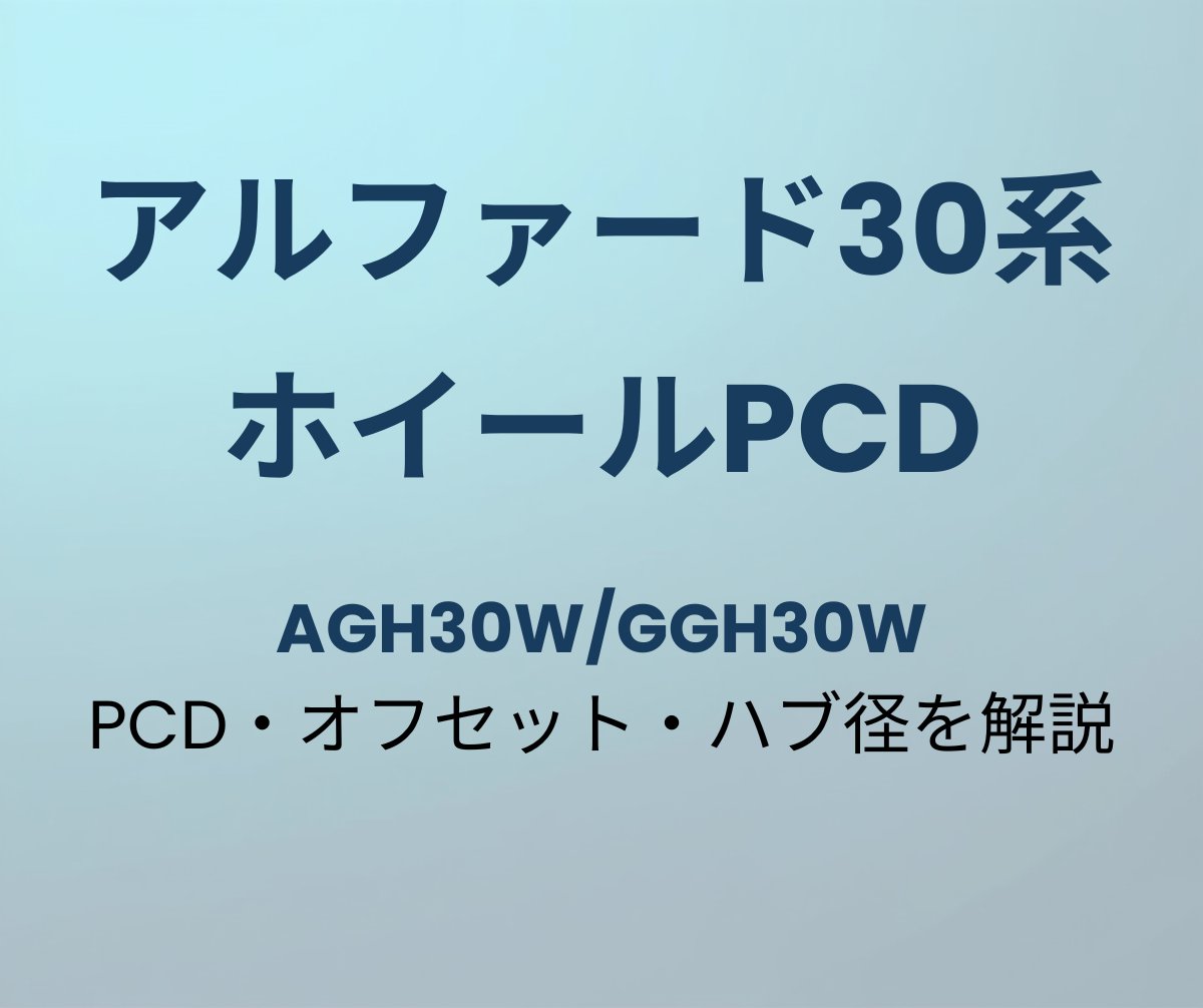 アルファード30系 ホイールPCD オフセット