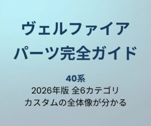 ヴェルファイア カスタムパーツ完全ガイド