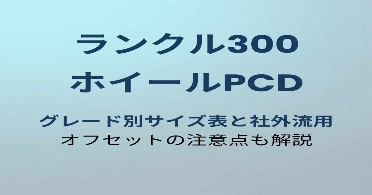 ランクル300 ホイールPCD アイキャッチ