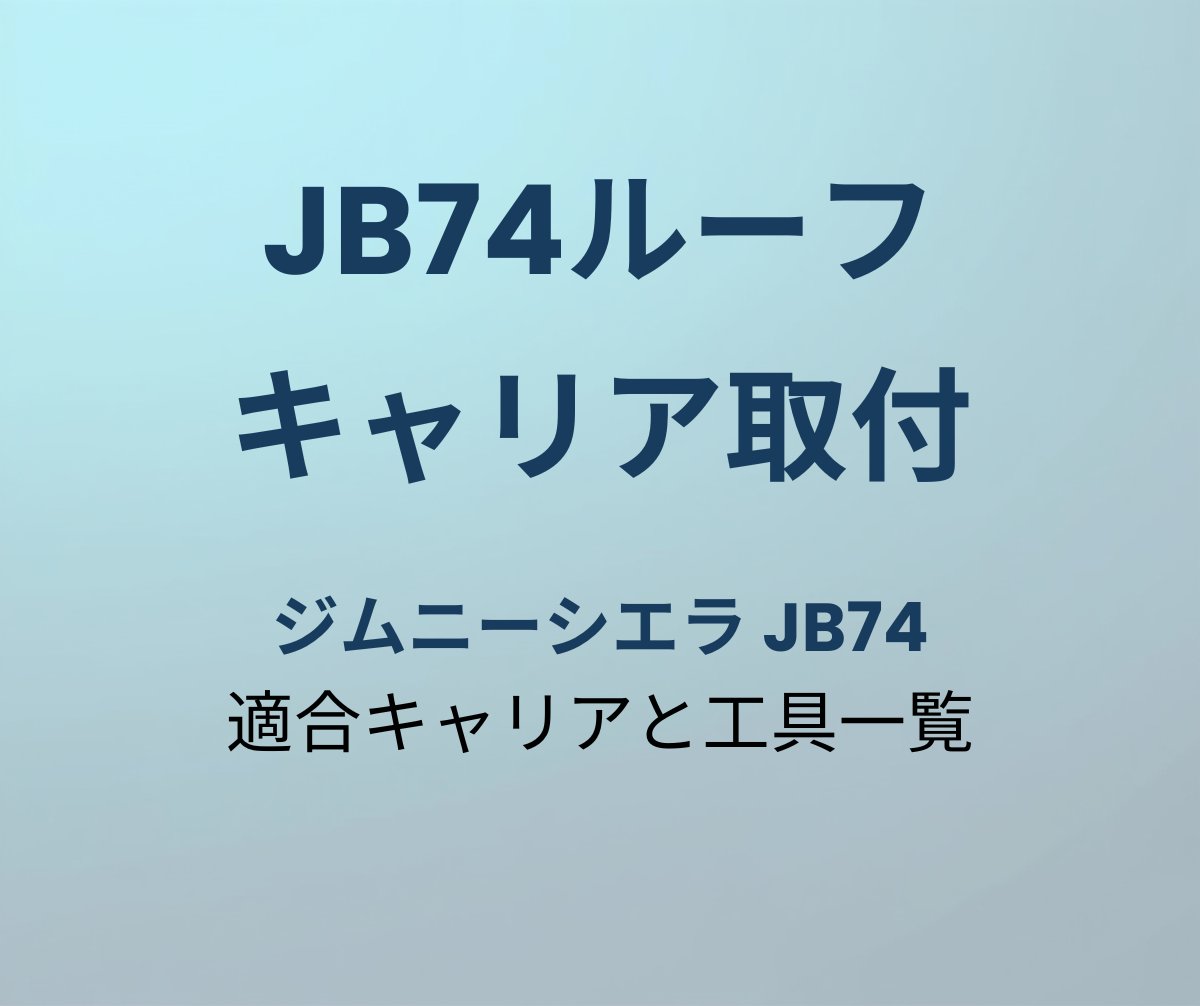 JB74ルーフキャリア取付