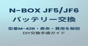 N-BOX JF5/JF6 バッテリー交換ガイドのアイキャッチ画像