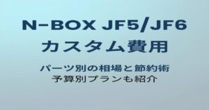 N-BOX JF5/JF6 カスタム費用ガイドのアイキャッチ画像