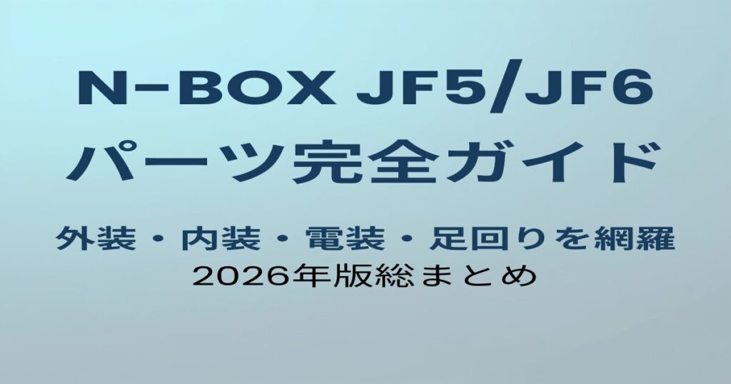 N-BOX JF5/JF6 カスタムパーツ完全ガイドのアイキャッチ画像