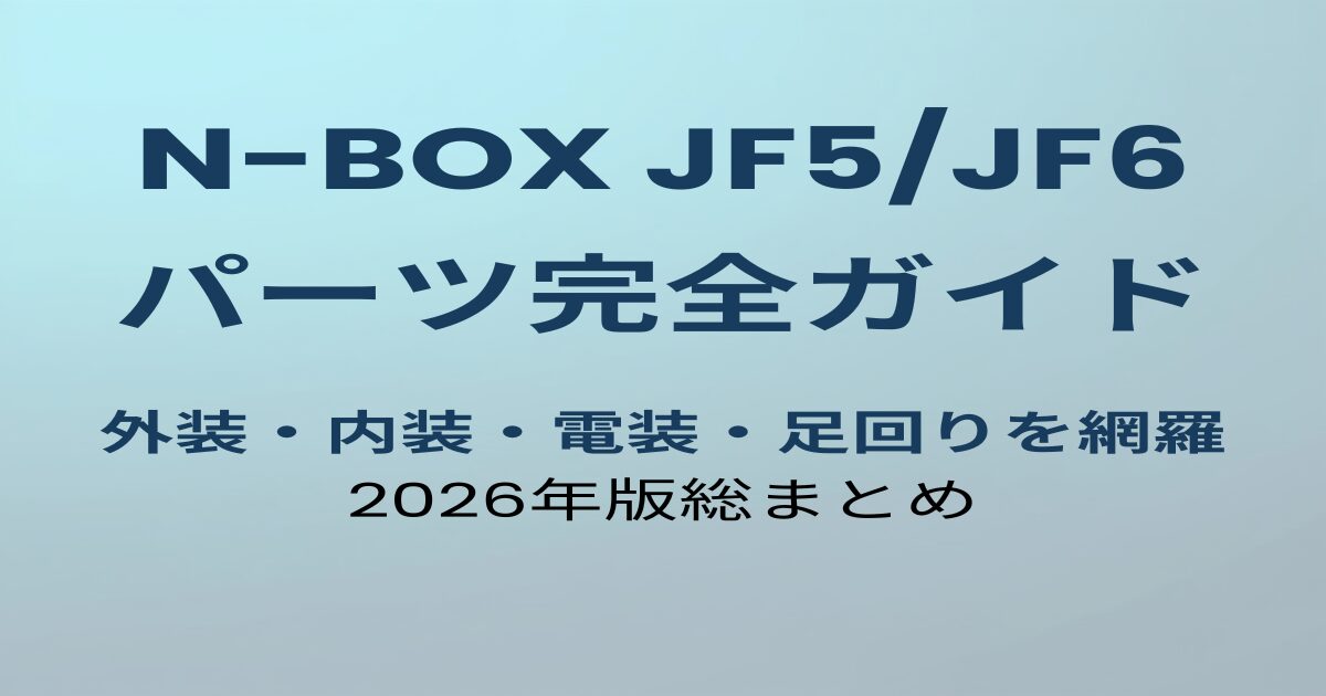 N-BOX JF5/JF6 カスタムパーツ完全ガイドのアイキャッチ画像