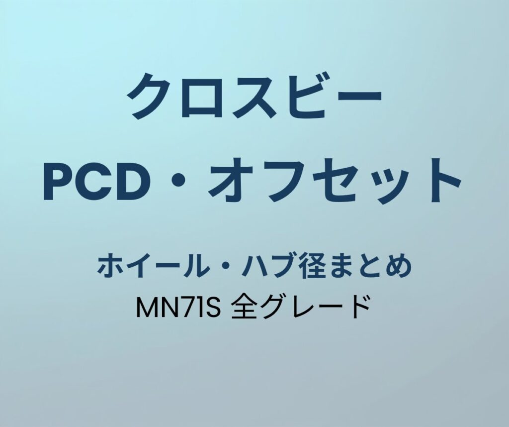 クロスビー PCD オフセット
