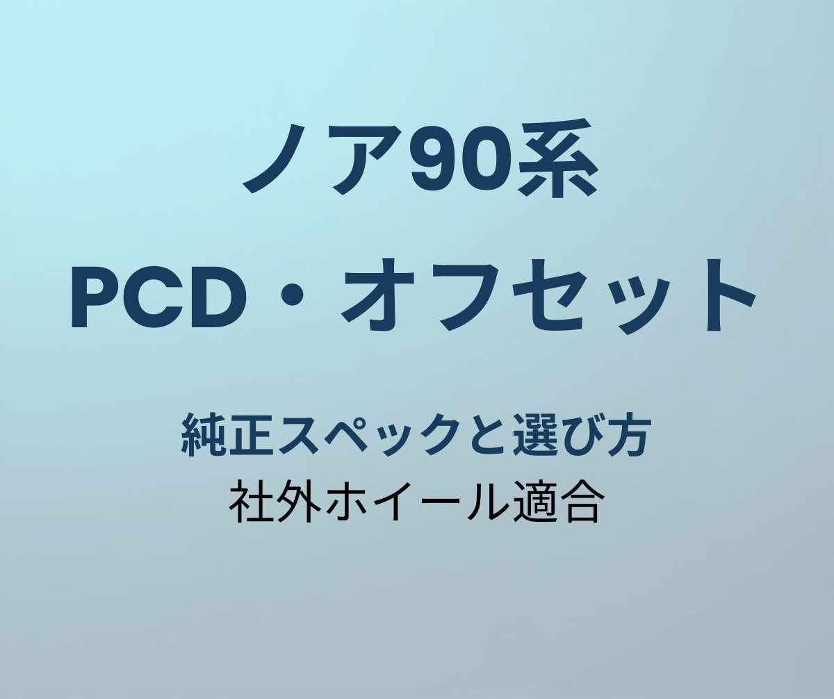 ノア90系 PCD オフセット
