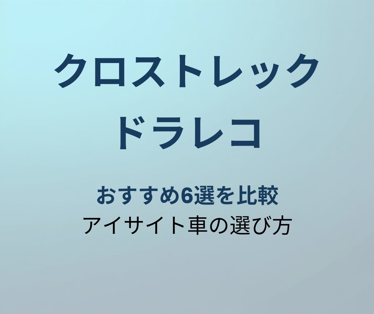 クロストレック ドラレコ おすすめ
