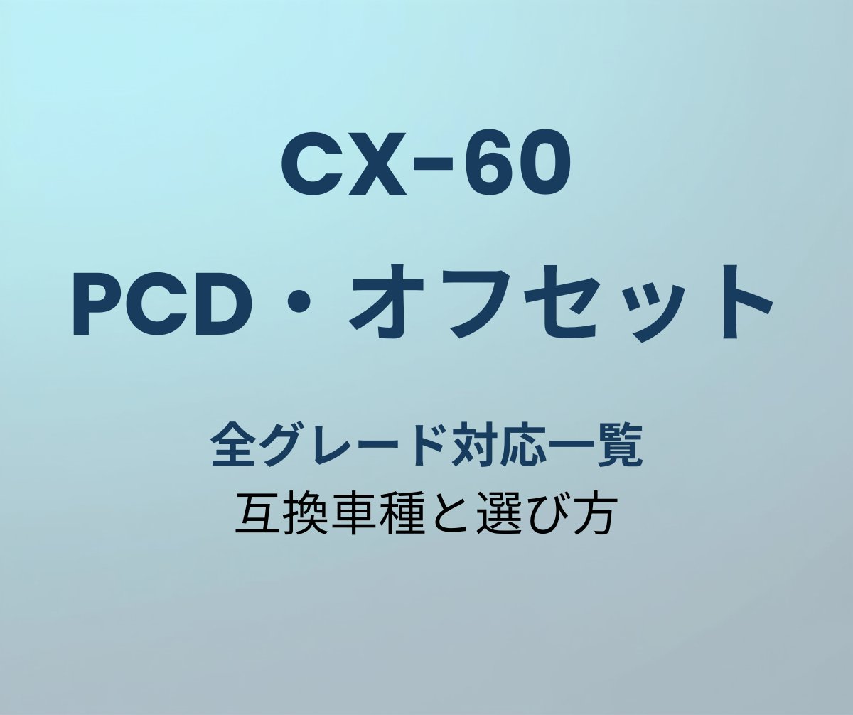 CX-60 PCD オフセット