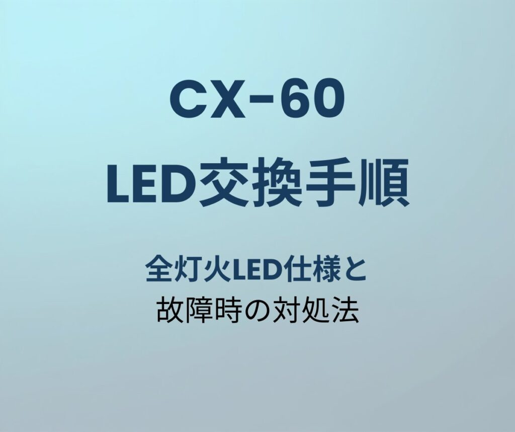 CX-60 LED交換