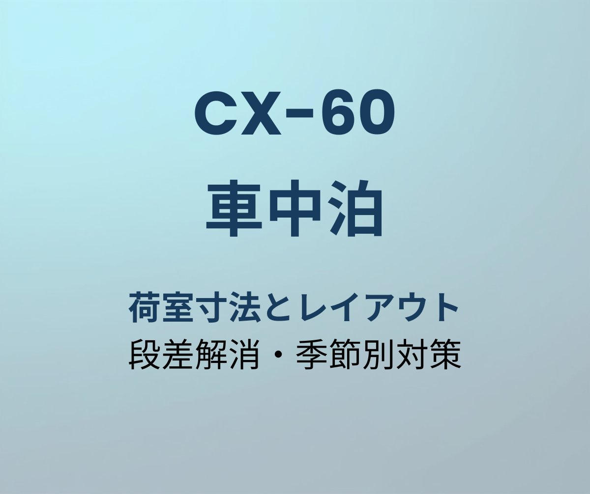 CX-60 車中泊