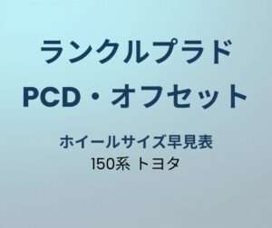 ランクルプラド150系 PCD オフセット