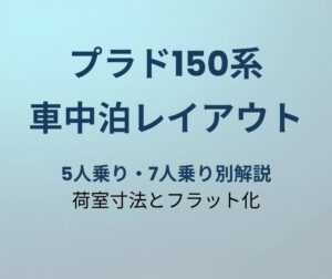 プラド150系 車中泊レイアウト