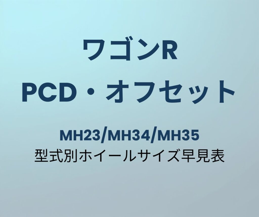 ワゴンR PCD オフセット