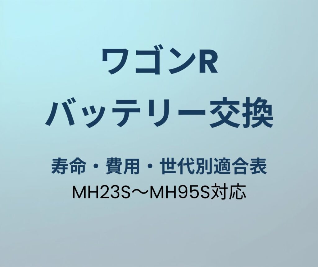 ワゴンR バッテリー交換