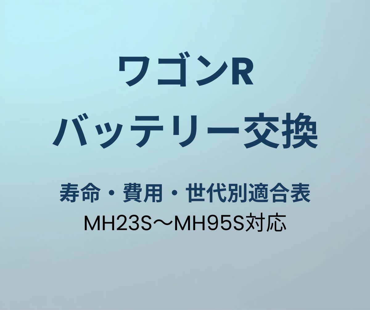 ワゴンR バッテリー交換