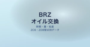 BRZ オイル交換