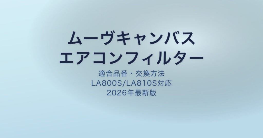 ムーヴキャンバス エアコンフィルター アイキャッチ