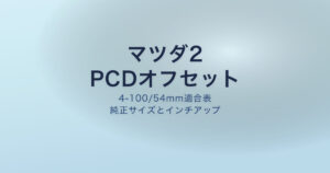 マツダ2 PCD オフセット ホイールスペック